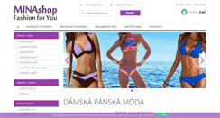 Desktop Screenshot of minashop.cz